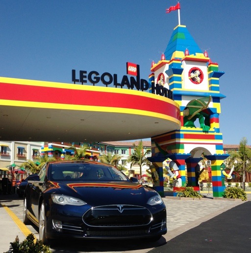 Tesla Model S at Legoland Hotel