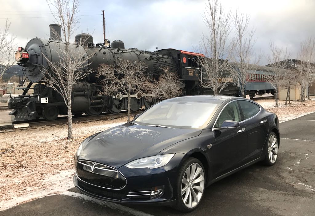 Grand Canyon Railway Tesla Model S