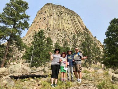Family Pose at Devil's Tower