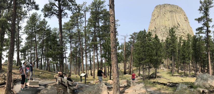 Panoramic view of Devil's Tower